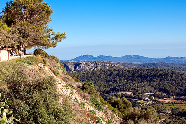 Gipfel des Bergs Randa auf Mallorca