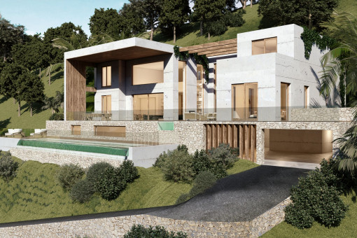 Neubau Luxus-Villa mit Meerblick  in Son Vida