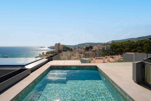 Dachterrasse mit Pool