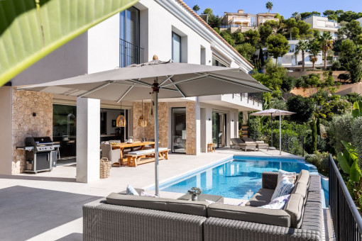 Villa in Costa d'en Blanes mit luxuriösem Wellnessbereich