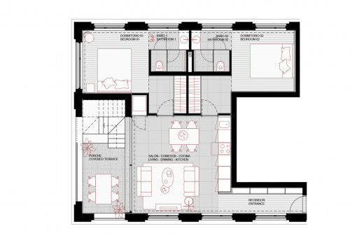 Grundriss Wohnung