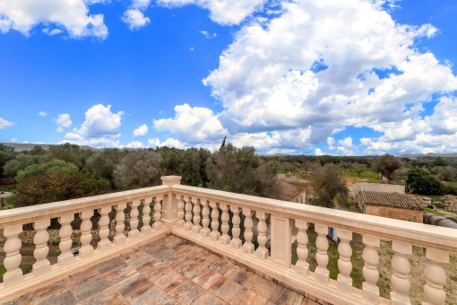 Terrasse mit malerischem Landschaftsblick