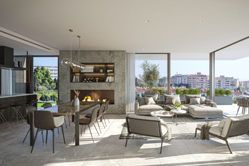 Exklusives Neubau-Penthouse mit großzügiger Dachterrasse in Palma