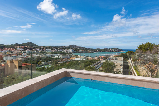 Moderne Dachgeschosswohnung in  Neubauwohnanlage mit Top-Weitblick und privatem Pool in Santa Ponsa