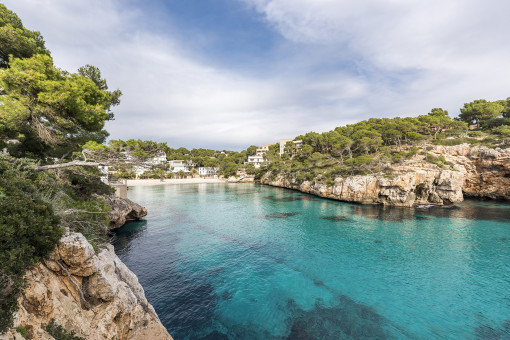 Kristallklares Meer in der Cala Santanyí