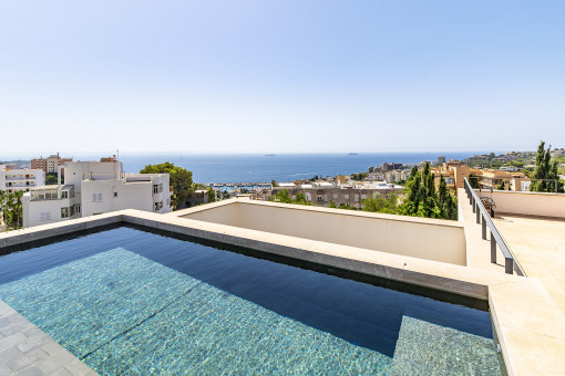 Pool auf der Dachterrasse