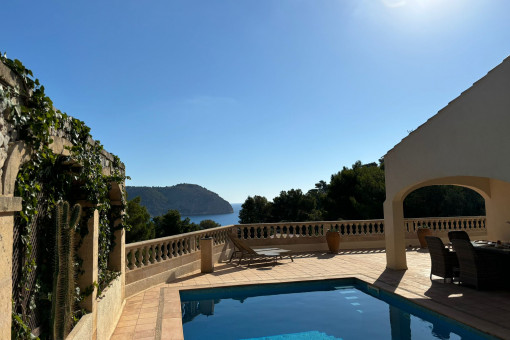 Finca-Villa mit Meer- und Landschaftsblick fußläufig zur Hausbucht in Costa Canyamel