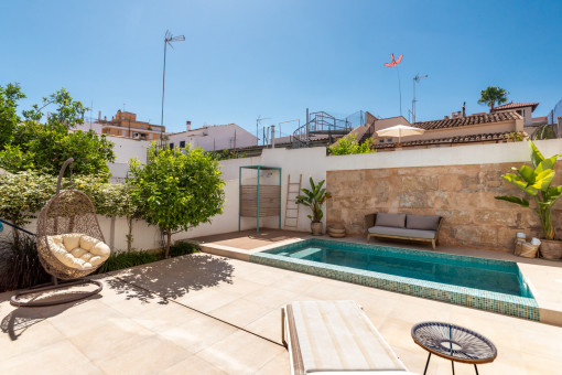 Modernes Erdgeschoss-Apartment mit großzügiger Terrasse und privatem Pool, in Son Espanyolet