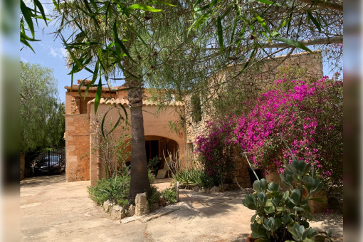 Mallorquinisches Stadthaus mit großem Grundstück am Ortsrand von Es Llombards