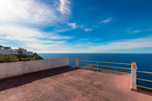 Dachterrasse mit Meerblick